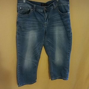 Seven Embellished Pocket Capri Pants